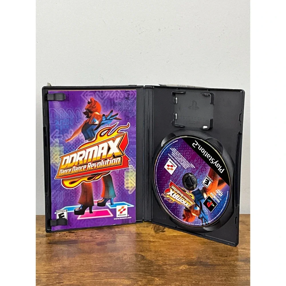 DDRMAX Dance‎ Dance Revolution PS2 Game Disc Only Tested Konami Rhythm Music